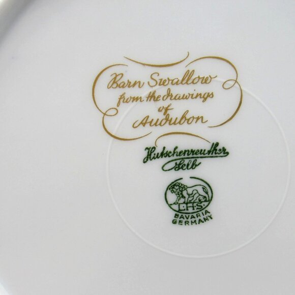 Hutschenreuther AUDUBON Bird Decorative PLATES Set of 4 Bavaria Germany 8 Inches - Picture 4 of 11